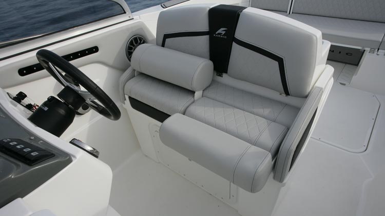 Choice of Swivel seats or LP Weekender helm with associated options